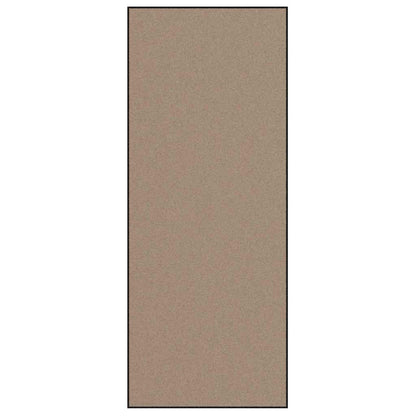 Fußmatte Beige und Schwarz 120 x 300 cm Polypropylen und Vinyl