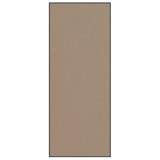 Fußmatte Beige und Schwarz 120 x 300 cm Polypropylen und Vinyl