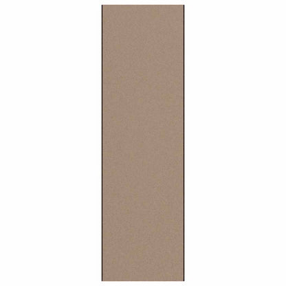 Fußmatte Beige und Schwarz 120 x 400 cm Polypropylen und Vinyl