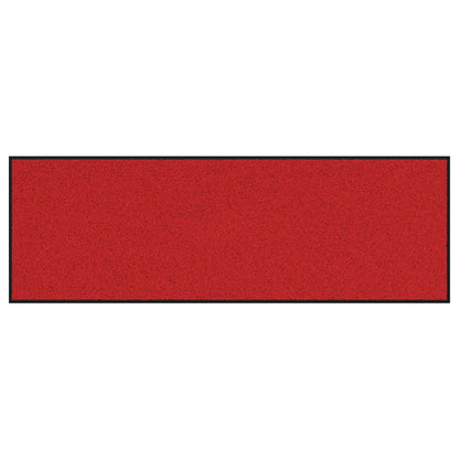 Fußmatte Rot und Schwarz 60 x 180 cm Polypropylen und Vinyl