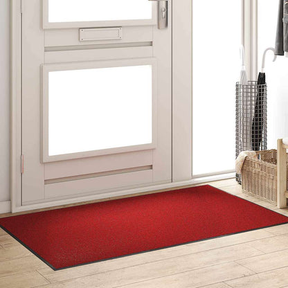 Fußmatte Rot und Schwarz 90 x 150 cm Polypropylen und Vinyl