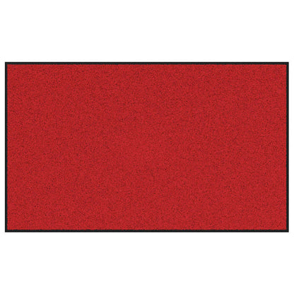 Fußmatte Rot und Schwarz 90 x 150 cm Polypropylen und Vinyl