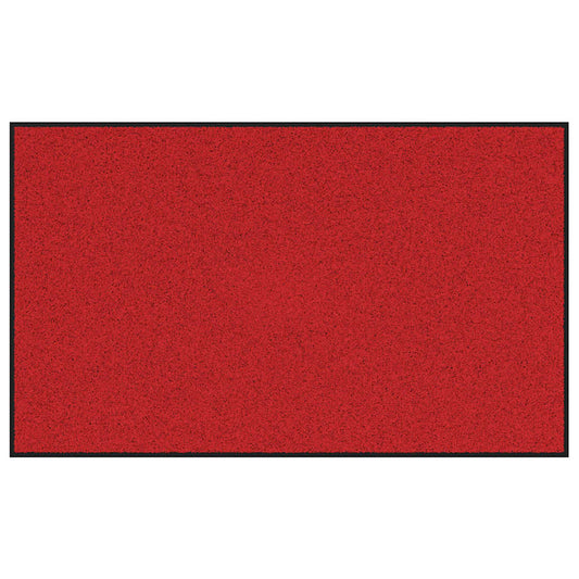 Fußmatte Rot und Schwarz 90 x 150 cm Polypropylen und Vinyl