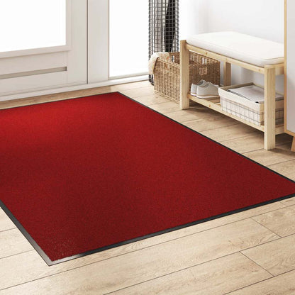 Fußmatte Rot und Schwarz 120 x 180 cm Polypropylen und Vinyl