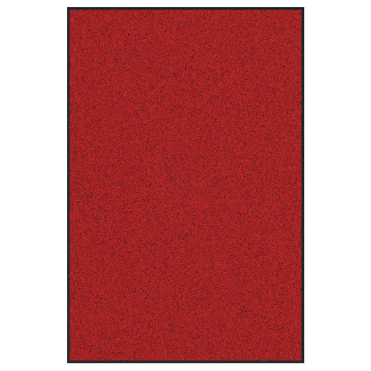 Fußmatte Rot und Schwarz 120 x 180 cm Polypropylen und Vinyl