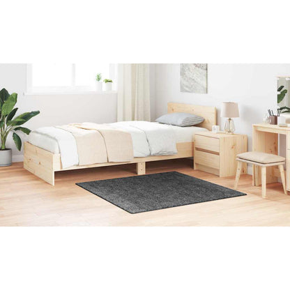 Teppich Dunkelgrau 120 x 120 cm Polypropylen