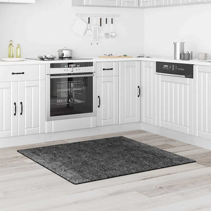 Teppich Dunkelgrau 120 x 120 cm Polypropylen