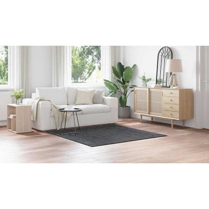 Teppich Dunkelgrau 160 x 160 cm Polypropylen