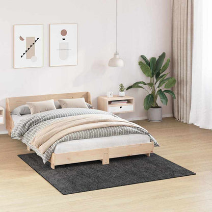 Teppich Dunkelgrau 160 x 160 cm Polypropylen