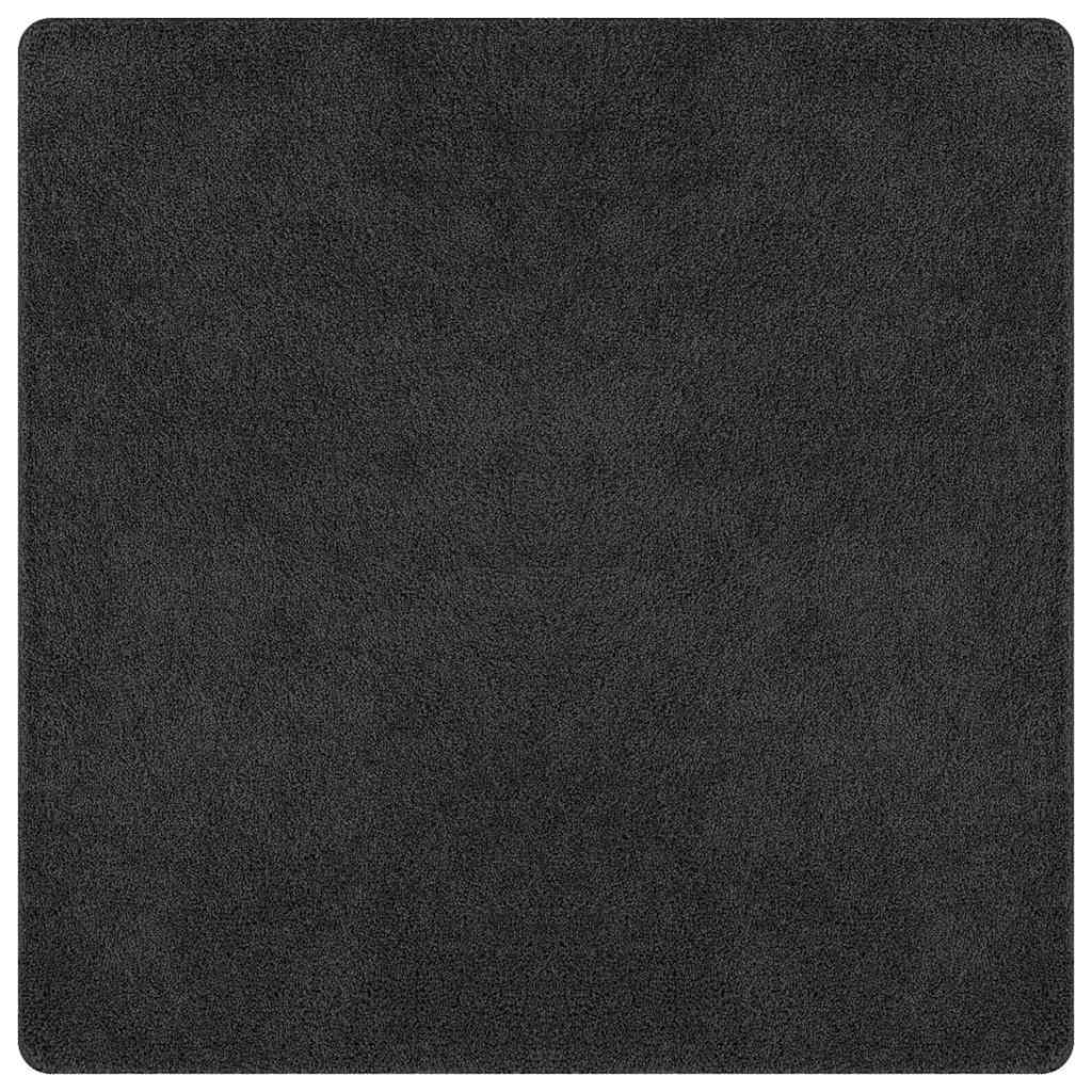 Teppich Dunkelgrau 160 x 160 cm Polypropylen