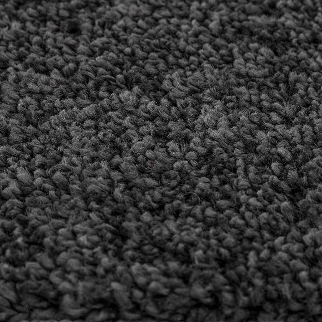 Teppich Dunkelgrau 200 x 200 cm Polypropylen