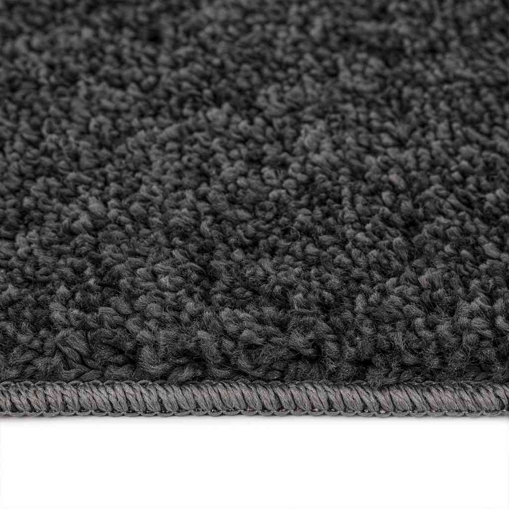 Teppich Dunkelgrau 200 x 200 cm Polypropylen