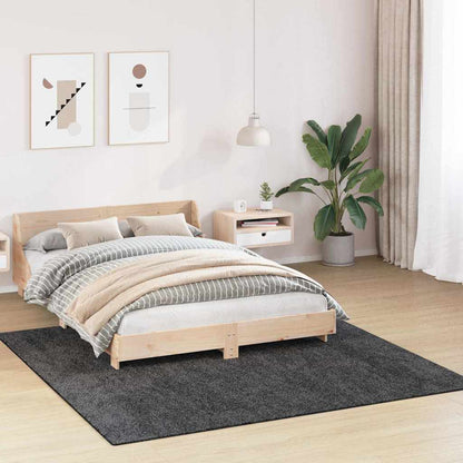 Teppich Dunkelgrau 200 x 200 cm Polypropylen