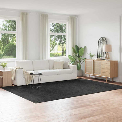 Teppich Dunkelgrau 240 x 340 cm Polypropylen