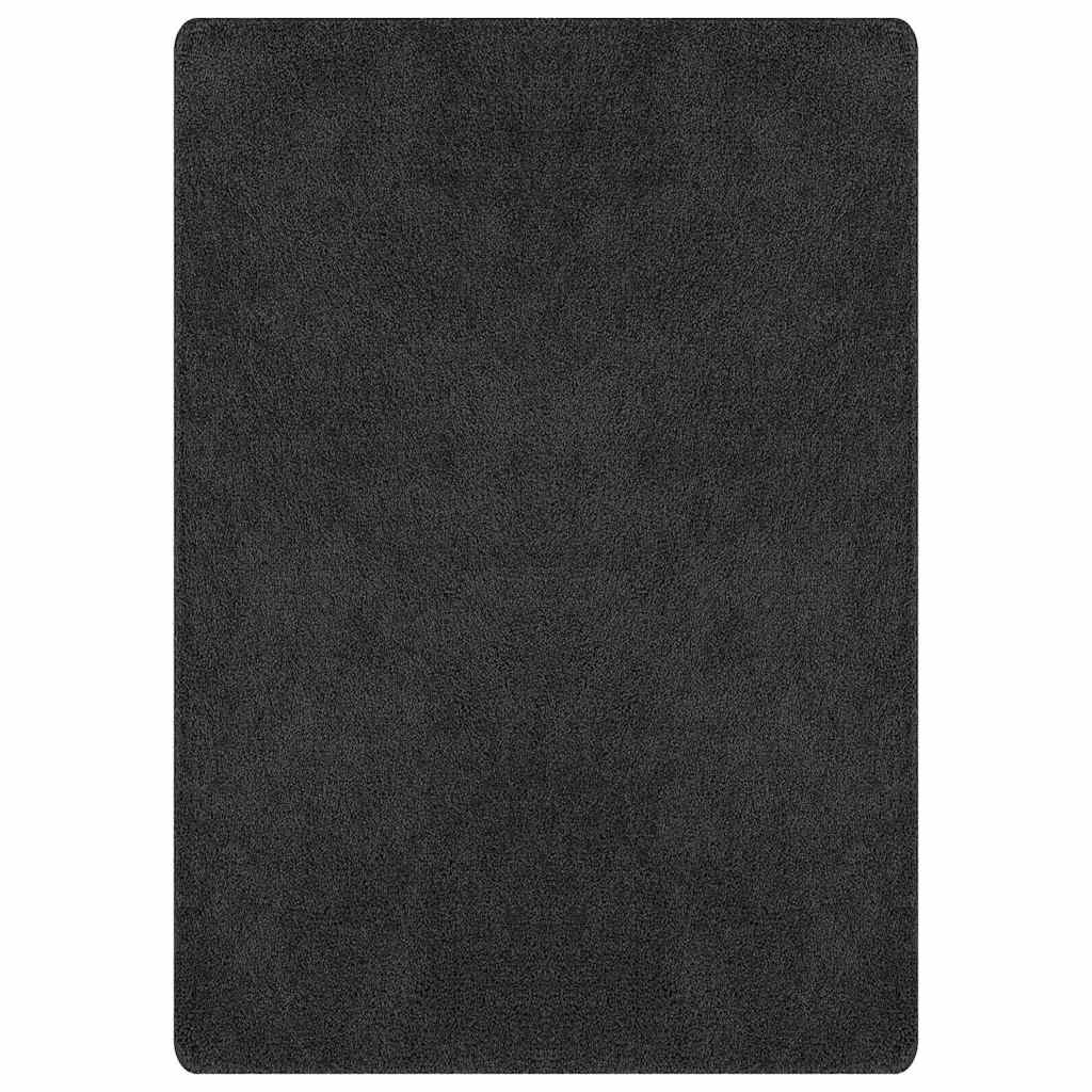 Teppich Dunkelgrau 240 x 340 cm Polypropylen