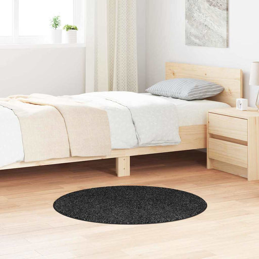 Teppich Dunkelgrau 90 x 90 cm Polypropylen