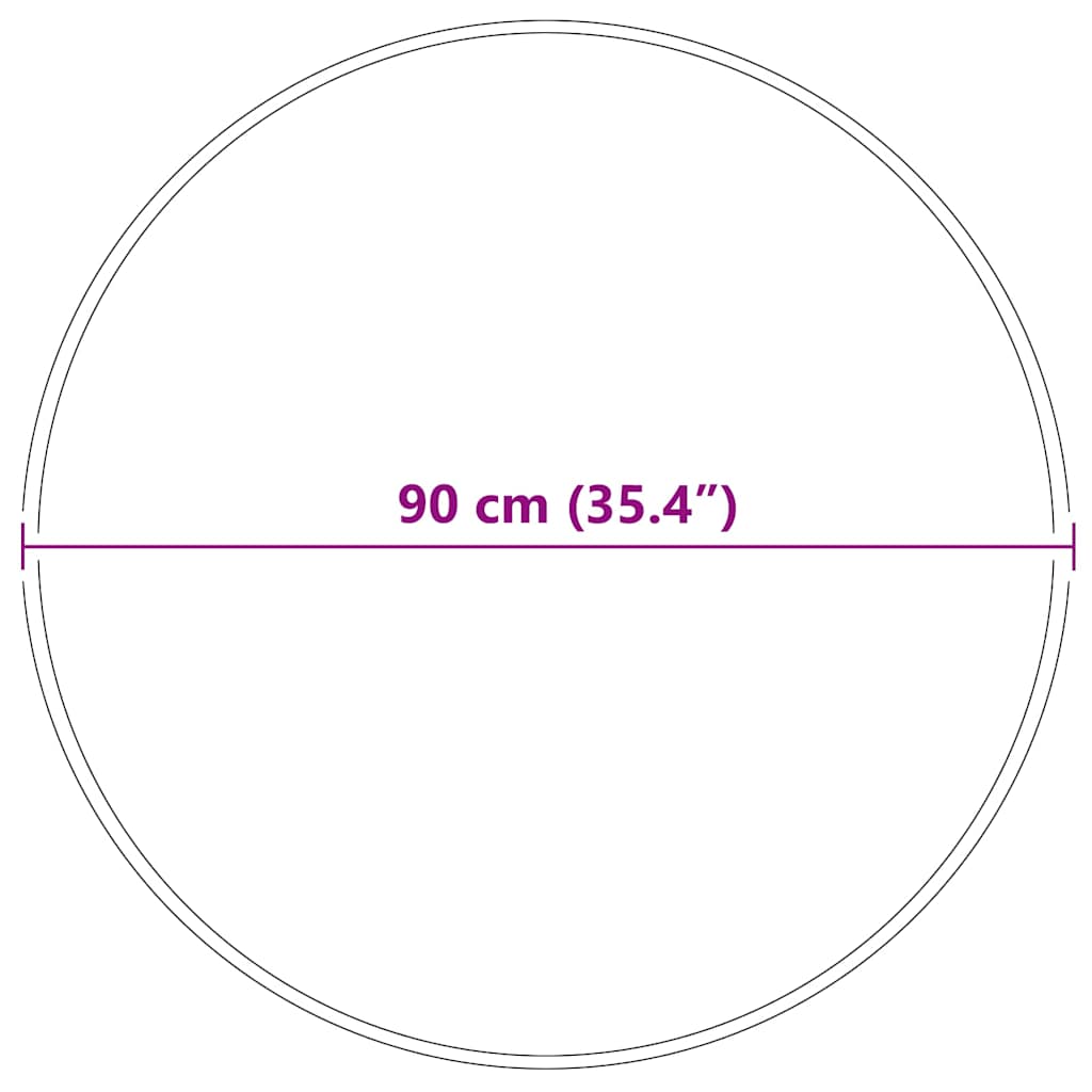 Teppich Dunkelgrau 90 x 90 cm Polypropylen
