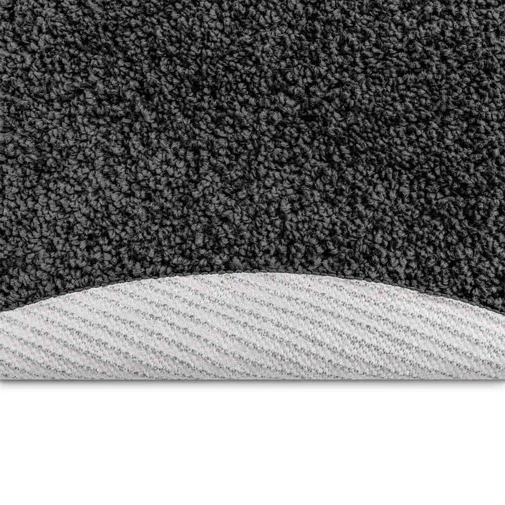 Teppich Dunkelgrau 160 x 160 cm Polypropylen