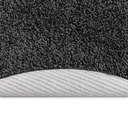 Teppich Dunkelgrau 160 x 160 cm Polypropylen