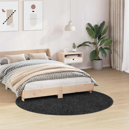 Teppich Dunkelgrau 160 x 160 cm Polypropylen