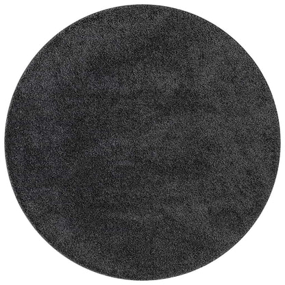 Teppich Dunkelgrau 160 x 160 cm Polypropylen