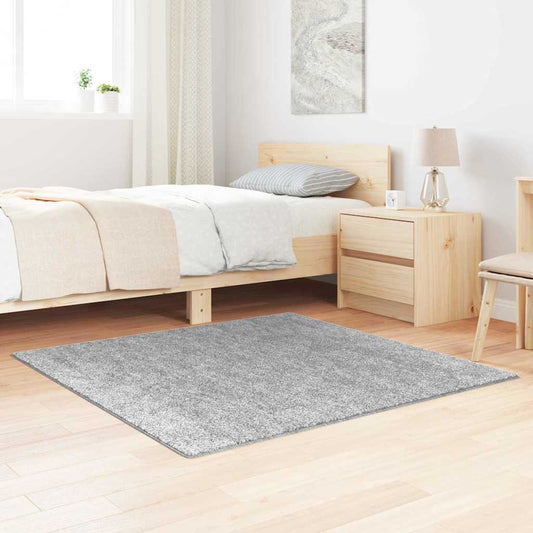 Teppich Grau 120 x 120 cm Polypropylen
