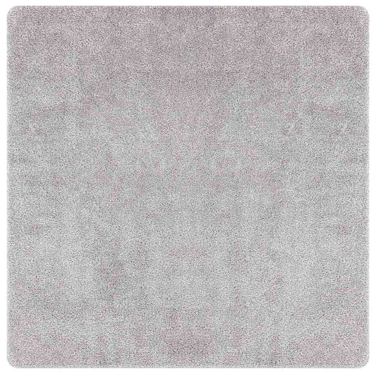 Teppich Grau 120 x 120 cm Polypropylen