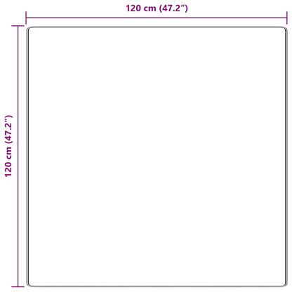 Anti-Rutsch Shaggy Teppich Grau 120 x 120 cm PP