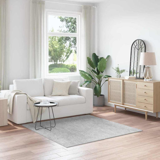 Teppich Grau 160 x 160 cm Polypropylen