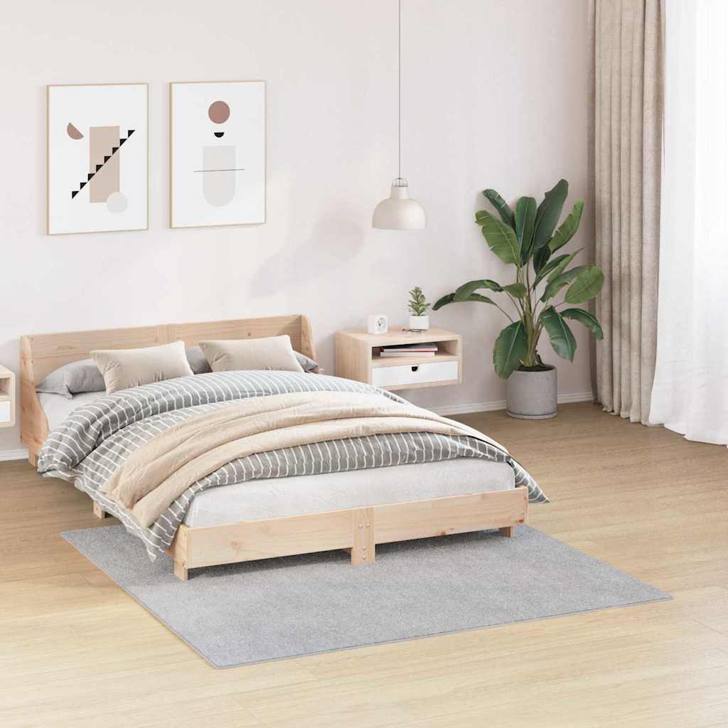 Anti-Rutsch Shaggy Teppich Grau 160 x 160 cm PP