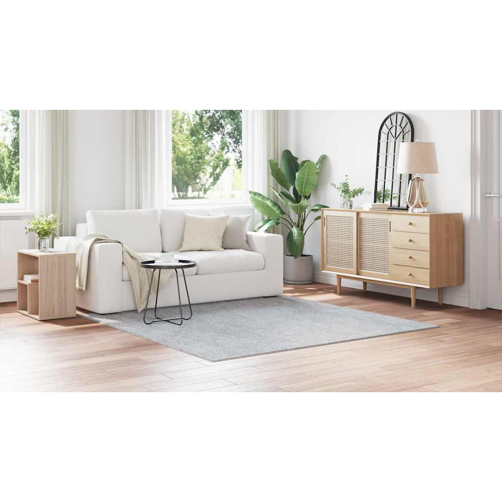 Teppich Grau 200 x 200 cm Polypropylen