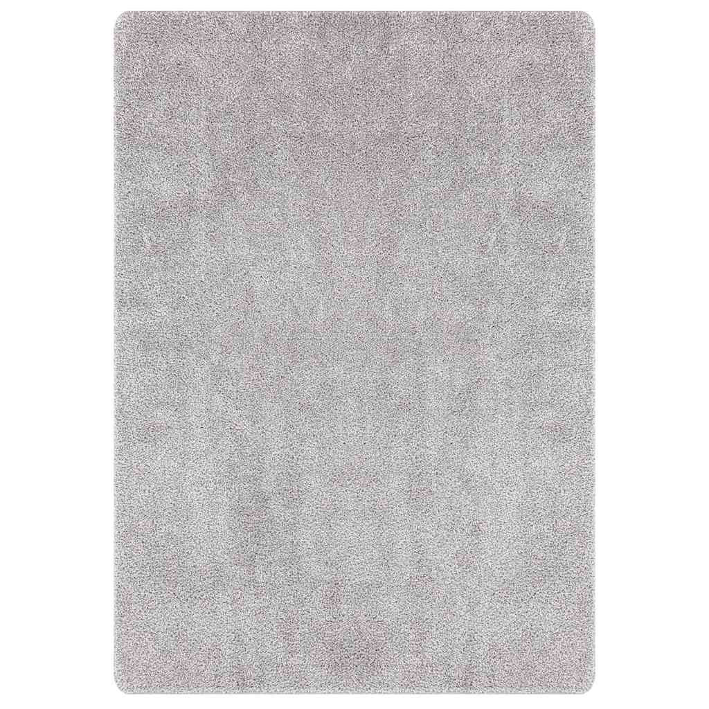 Teppich Grau 240 x 340 cm Polypropylen