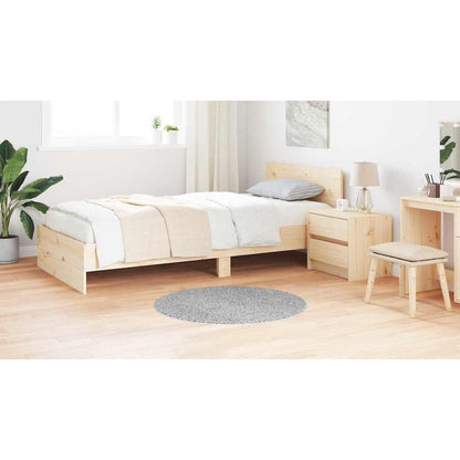 Teppich Grau 90 x 90 cm Polypropylen