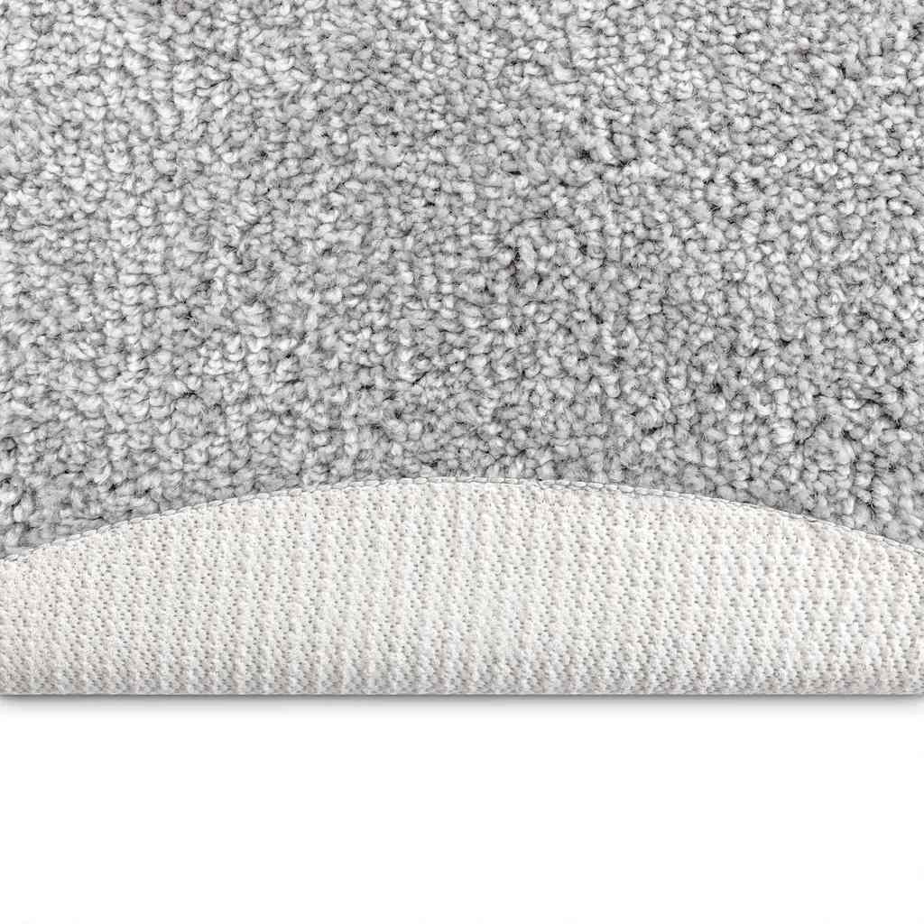 Teppich Grau 120 x 120 cm Polypropylen