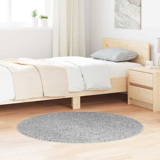 Teppich Grau 120 x 120 cm Polypropylen