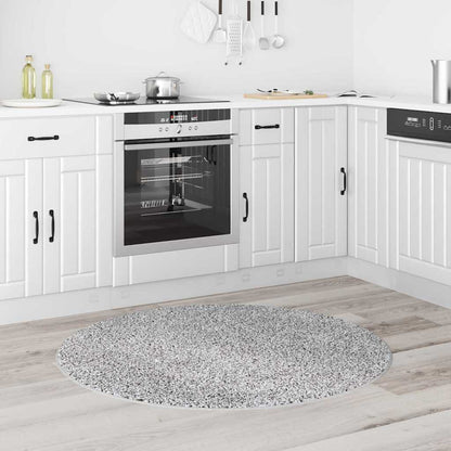 Teppich Grau 120 x 120 cm Polypropylen