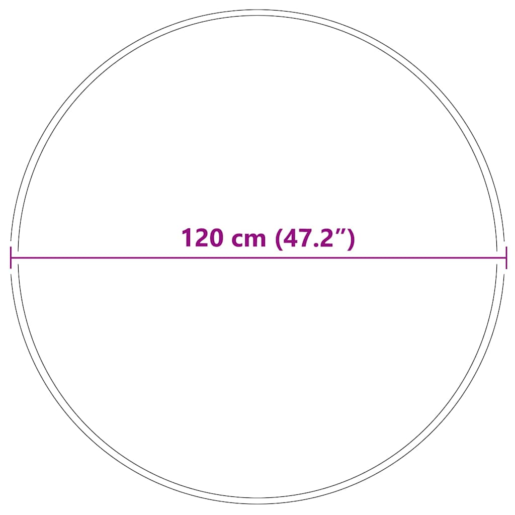 Teppich Grau 120 x 120 cm Polypropylen