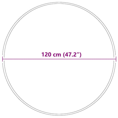 Teppich Grau 120 x 120 cm Polypropylen