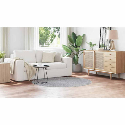 Teppich Grau 160 x 160 cm Polypropylen