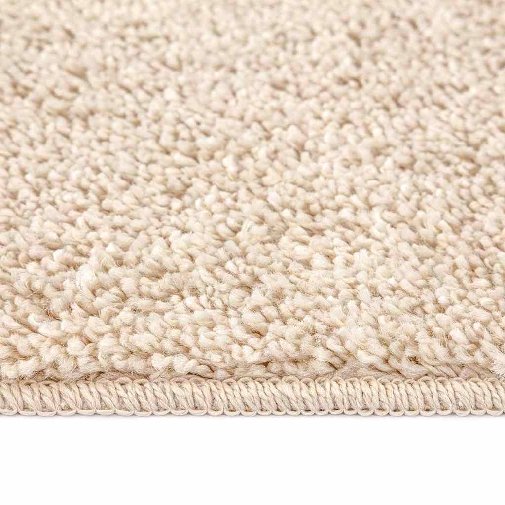 Teppich Creme 120 x 120 cm Polypropylen
