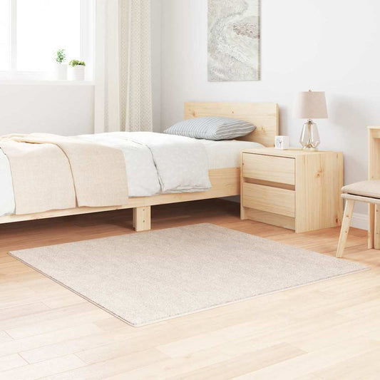 Teppich Creme 120 x 120 cm Polypropylen