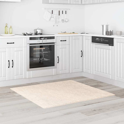 Teppich Creme 120 x 120 cm Polypropylen