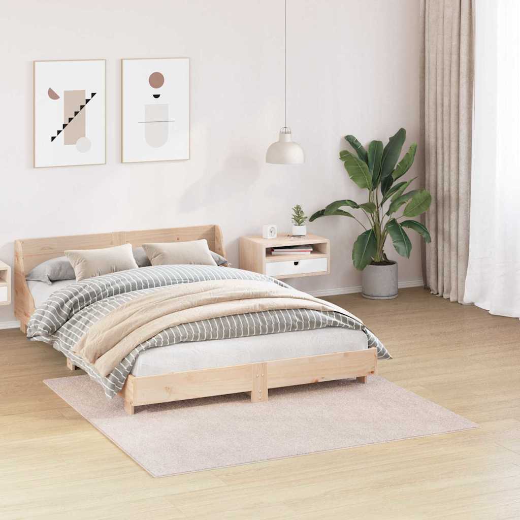 Teppich Creme 160 x 160 cm Polypropylen
