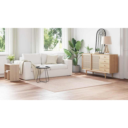 Teppich Creme 200 x 200 cm Polypropylen