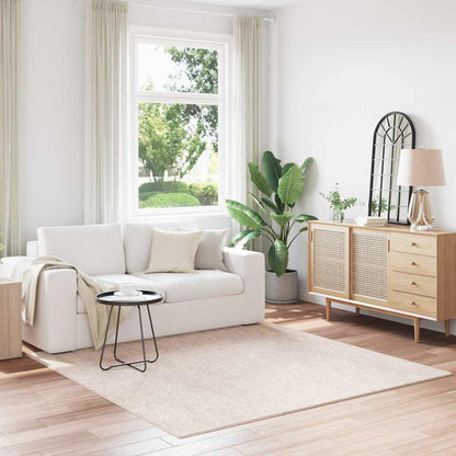 Teppich Creme 200 x 200 cm Polypropylen