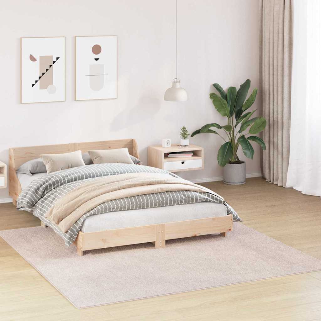 Teppich Creme 200 x 200 cm Polypropylen
