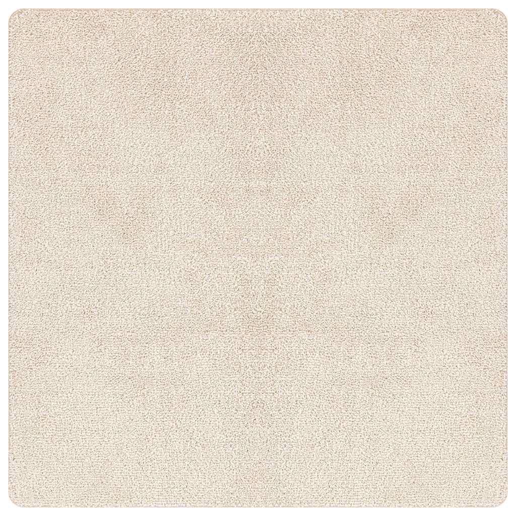 Teppich Creme 200 x 200 cm Polypropylen