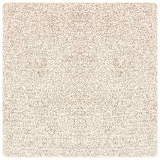 Teppich Creme 200 x 200 cm Polypropylen