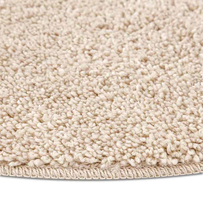 Anti-Rutsch Shaggy Teppich Creme 90 x 90 cm PP