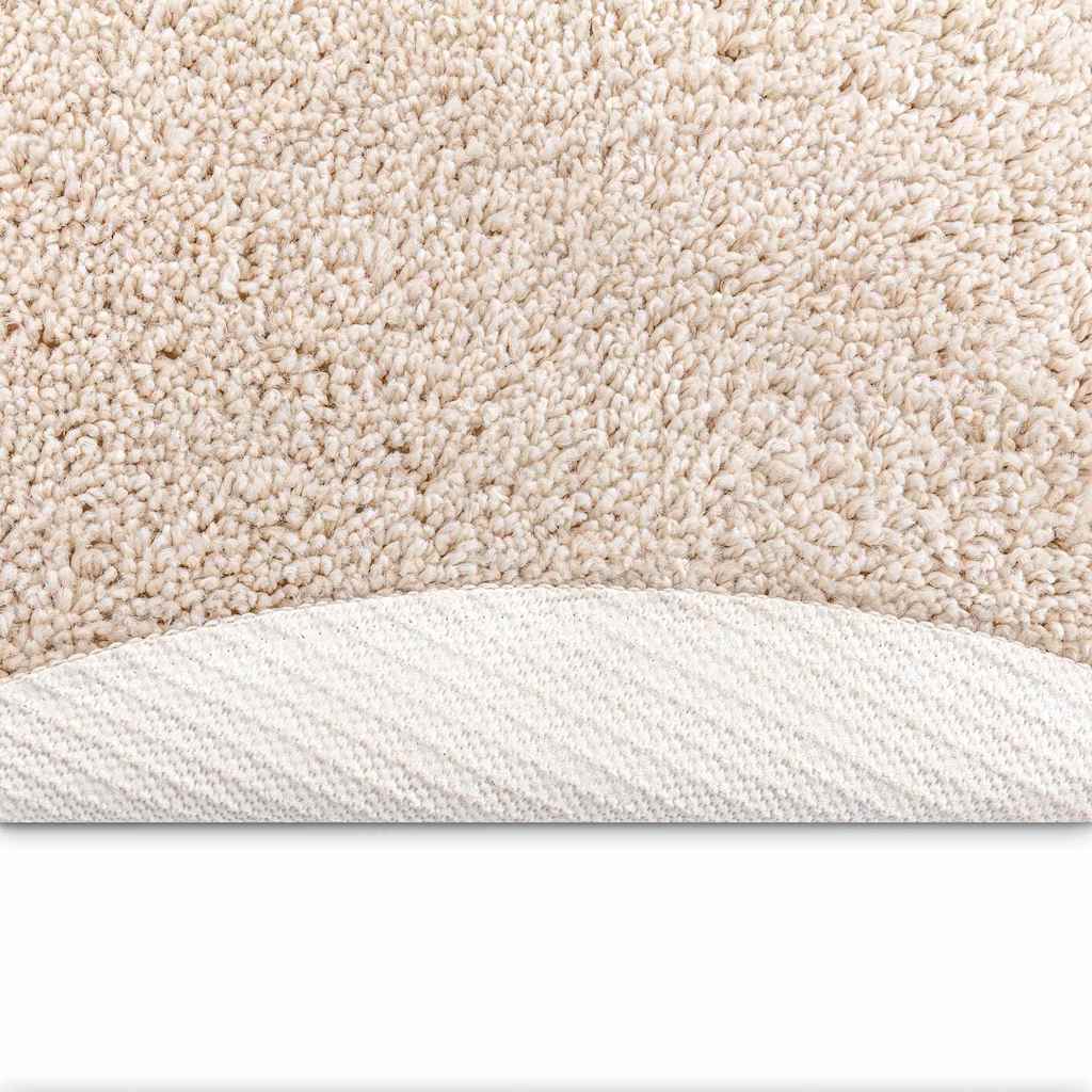Teppich Creme 120 x 120 cm Polypropylen